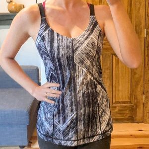 Lululemon Black and White Tank Top